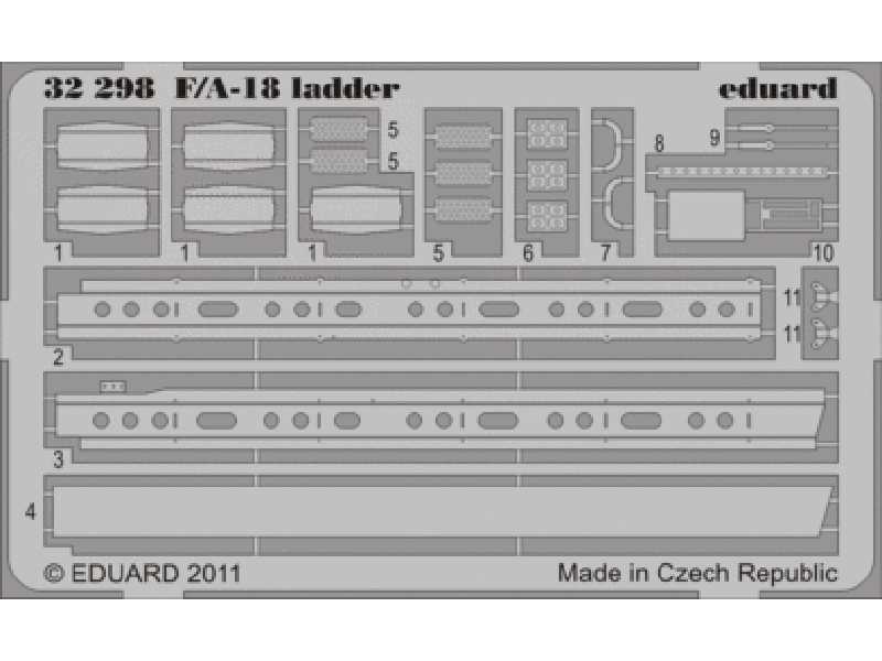  F/ A-18 ladder 1/32 - Trumpeter - blaszki - zdjęcie 1