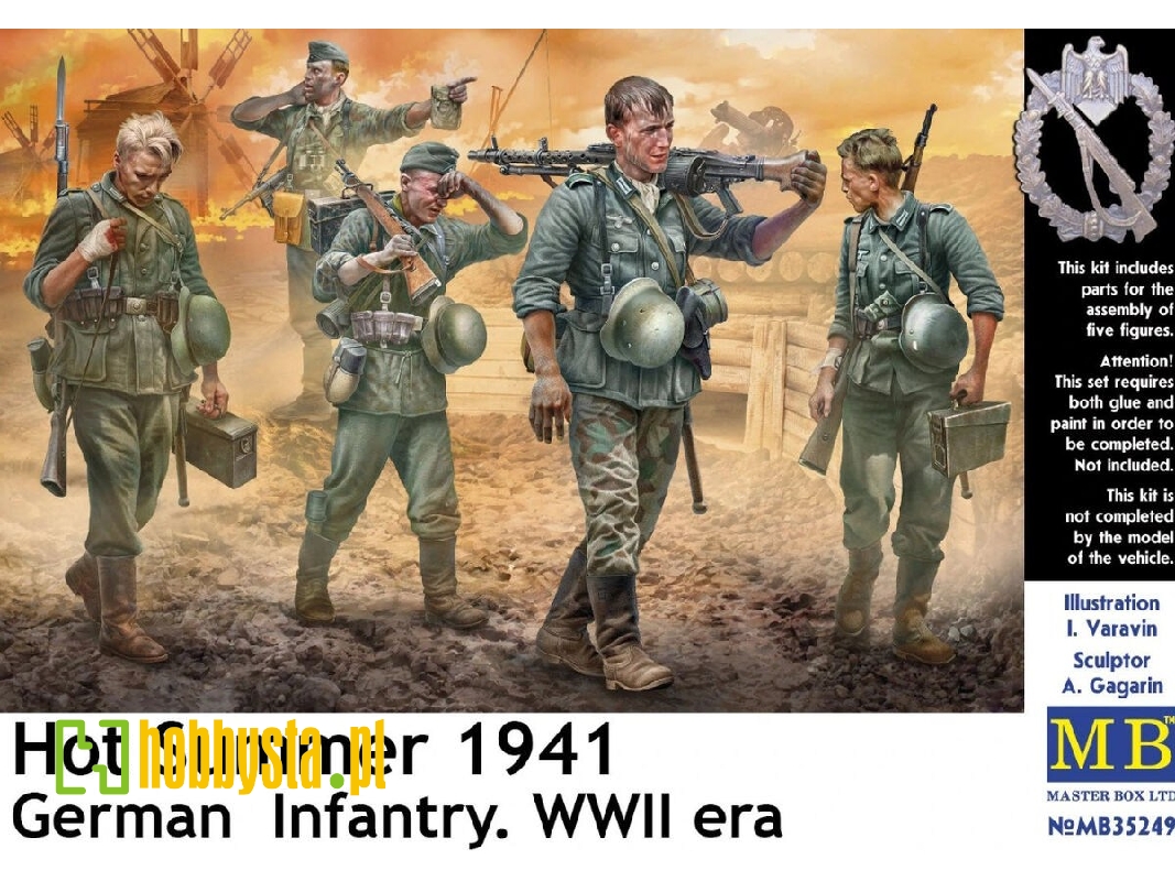 Hot Summer 1941 - German Infantry (5 Figures) - zdjęcie 1