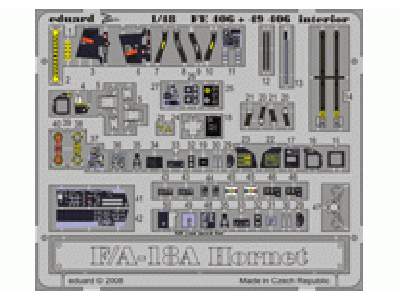  F/ A-18A interior S. A. 1/48 - Hobby Boss - blaszki - zdjęcie 1