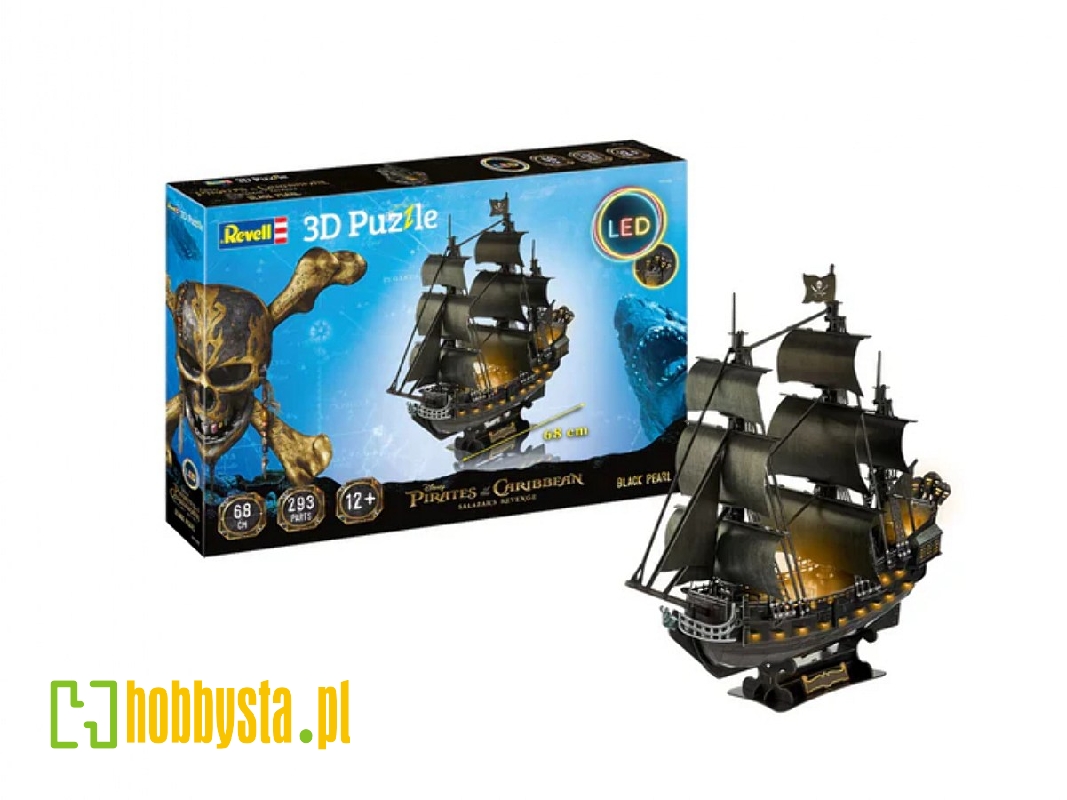3d Puzzle Black Pearl - Led Edition - zdjęcie 1