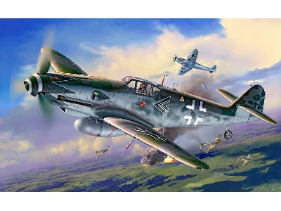 Messerschmitt Bf-109 G-10 Erla - Model Set - zdjęcie 4