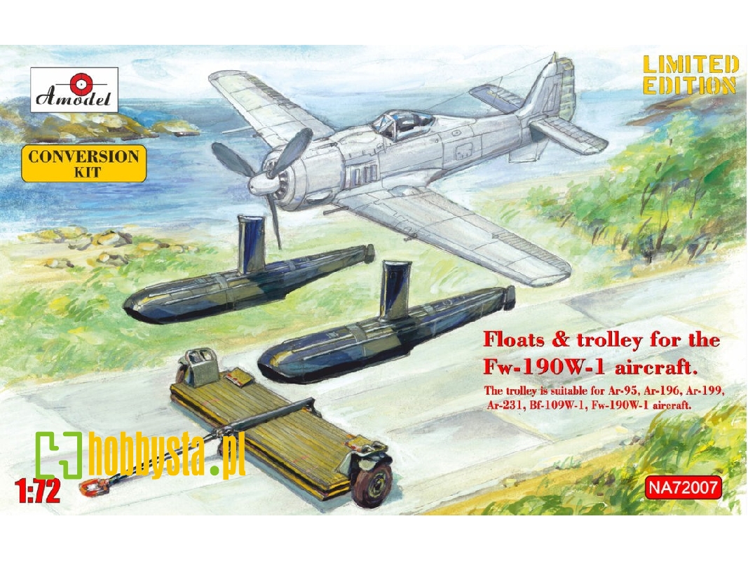 Floats & Trolley For Fw-190 W-1 Fighter - zdjęcie 1