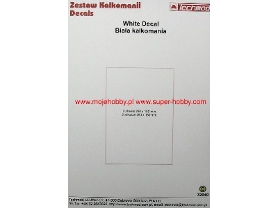 Biała kalkomania - zdjęcie 1