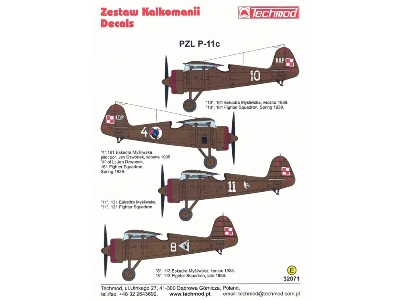 Pzl P-11c Decal Set - zdjęcie 2