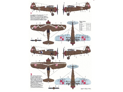 Pzl P-11c Decal Set - zdjęcie 3