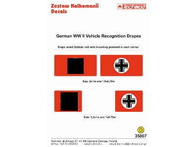German Wwii Vehicle Recognition Drapes - zdjęcie 2