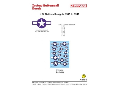 U.S National Insignia Od 1943 - zdjęcie 1