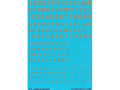 U.S. Letters & Numbers (Yellow) - zdjęcie 1