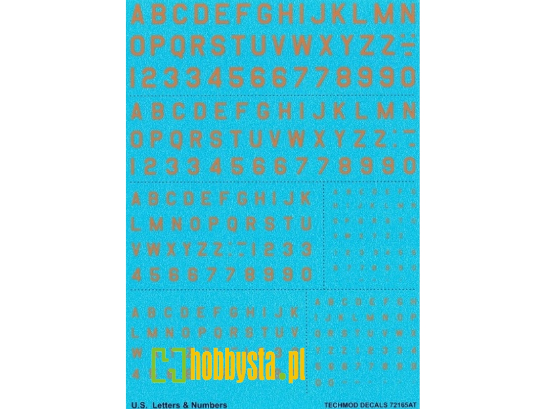 U.S. Letters & Numbers (Yellow) - zdjęcie 1