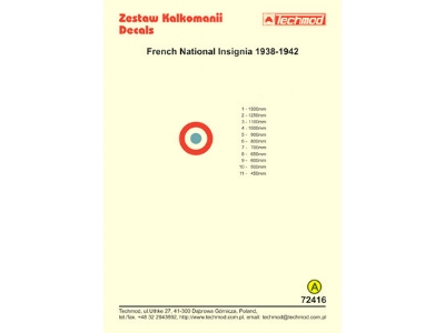 French National Insignia 1938-1942 - zdjęcie 2