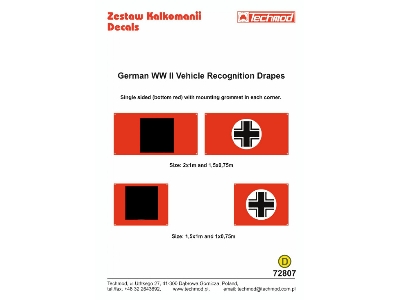 German Wwii Vehicle Recognition Drapes - zdjęcie 2