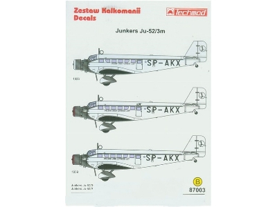Junkers Ju-52 Pll Lot - zdjęcie 1