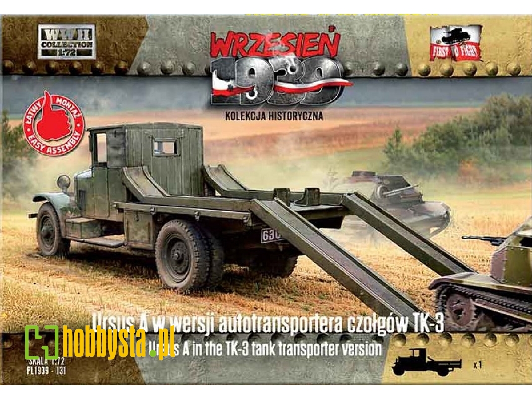 Ursus A w wersji autotransportera czołgów TK-3 - zdjęcie 1
