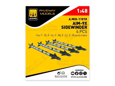 Aim-9 X Sidewinder (4 Pcs / 3d-printed) - zdjęcie 1