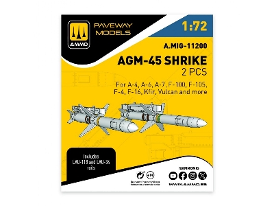 Agm-45 Shrike (2 Pcs / 3d-printed) - zdjęcie 1