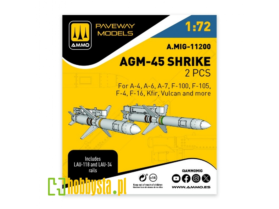 Agm-45 Shrike (2 Pcs / 3d-printed) - zdjęcie 1