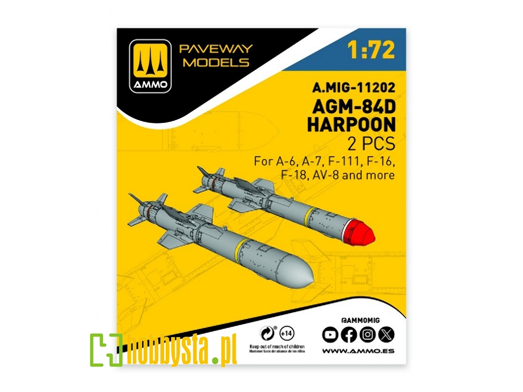 Agm-84 D Harpoon (2 Pcs / 3d-printed) - zdjęcie 1