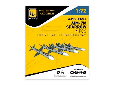 Aim-7 M Sparrow (4 Pcs / 3d-printed) - zdjęcie 1