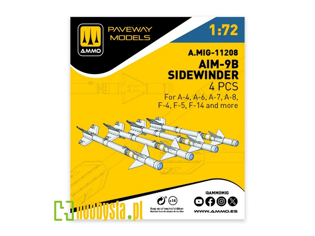 Aim-9 B Sidewinder (4 Pcs / 3d-printed) - zdjęcie 1