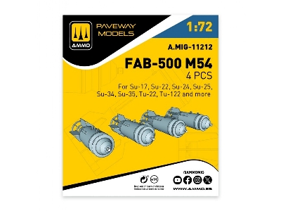 Fab-500 M54 (4 Pcs / 3d-printed) - zdjęcie 1