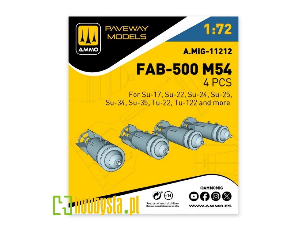 Fab-500 M54 (4 Pcs / 3d-printed) - zdjęcie 1
