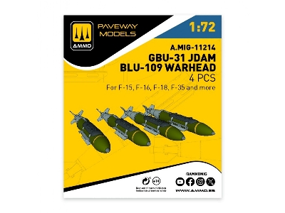 Gbu-31 Jdam / Blu-109 Warhead (4 Pcs / 3d-printed) - zdjęcie 1