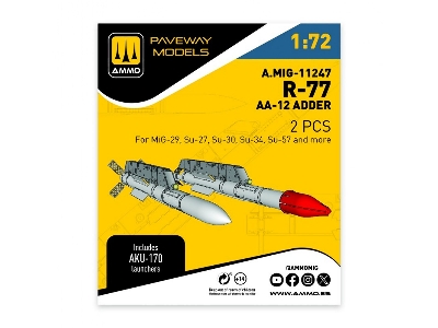 R-77 - Aa-12 Adder (2 Pcs / 3d-printed) - zdjęcie 1