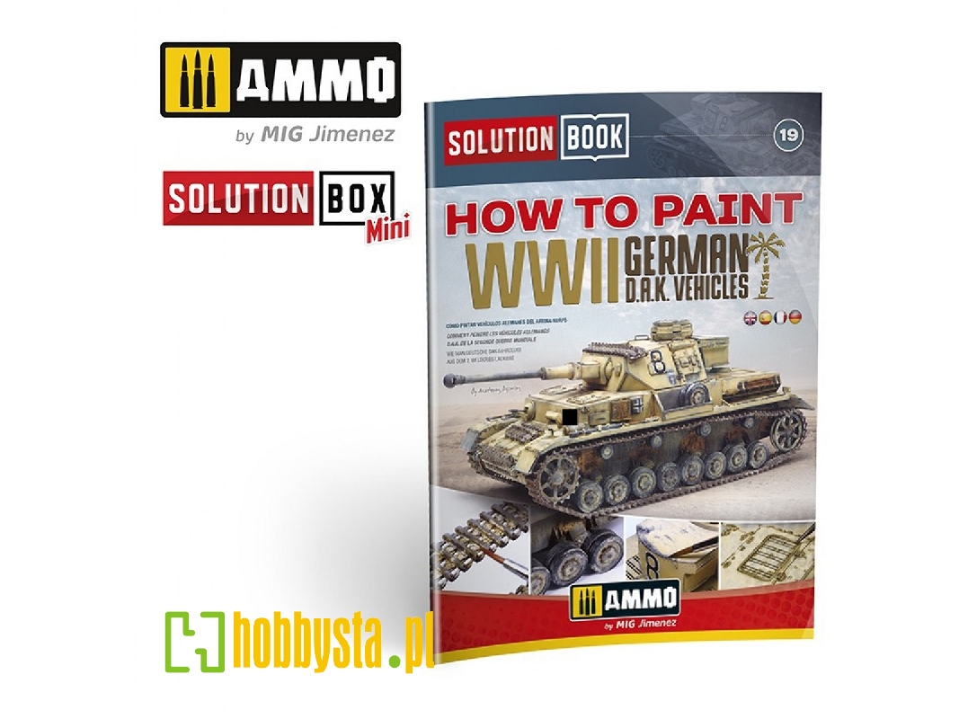 Solution Book 19 - How To Paint Wwii German Dak Vehicles (Multilingual) - zdjęcie 1