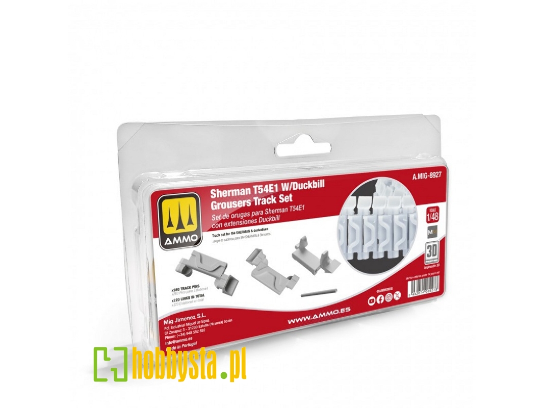 Sherman T54e1 With Duckbill Grousers Tracks Set - zdjęcie 1