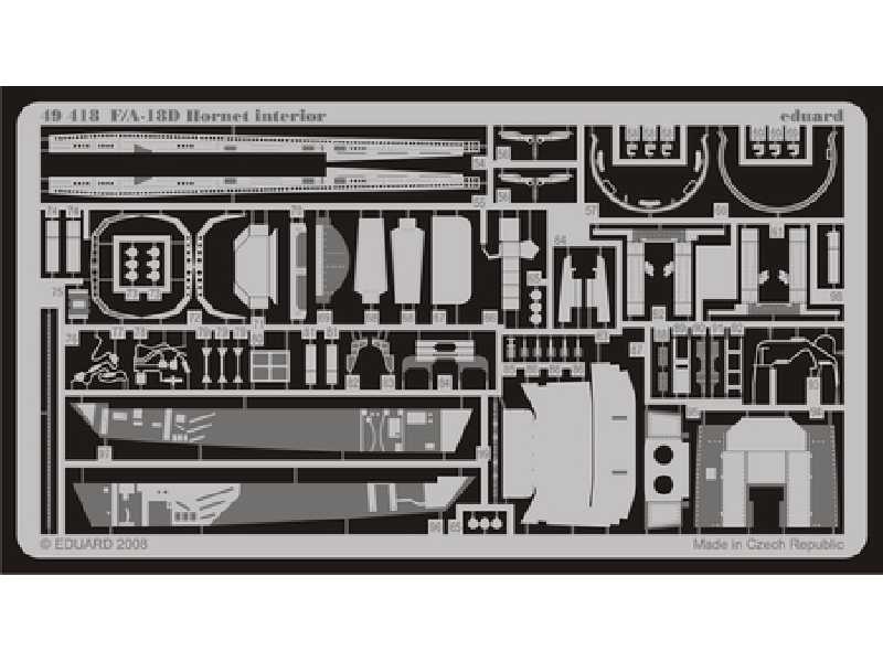  F/ A-18D interior S. A. 1/48 - Hobby Boss - blaszki - zdjęcie 1