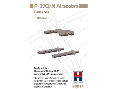 Bell P-39 Q/N Airacobra - 3d-printed Guns Set (For Hobby2000 And Hasegawa Kits) - zdjęcie 1