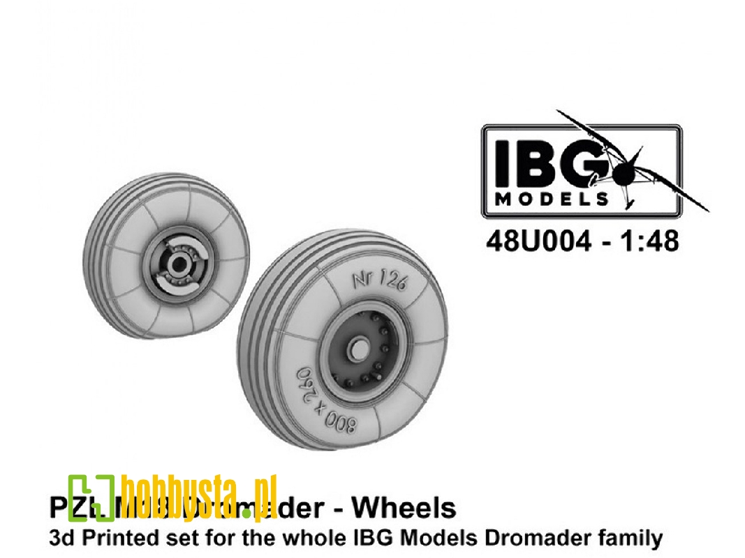 Pzl M18 Dromader - Wheels Set (3d-printed) - zdjęcie 1