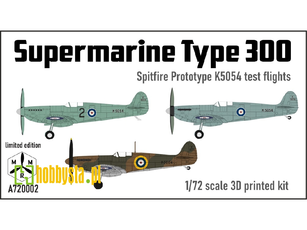 Supermarine Spitfire Prototype K5054 - Stages 2,3 And 4 (Test Flights) - zdjęcie 1