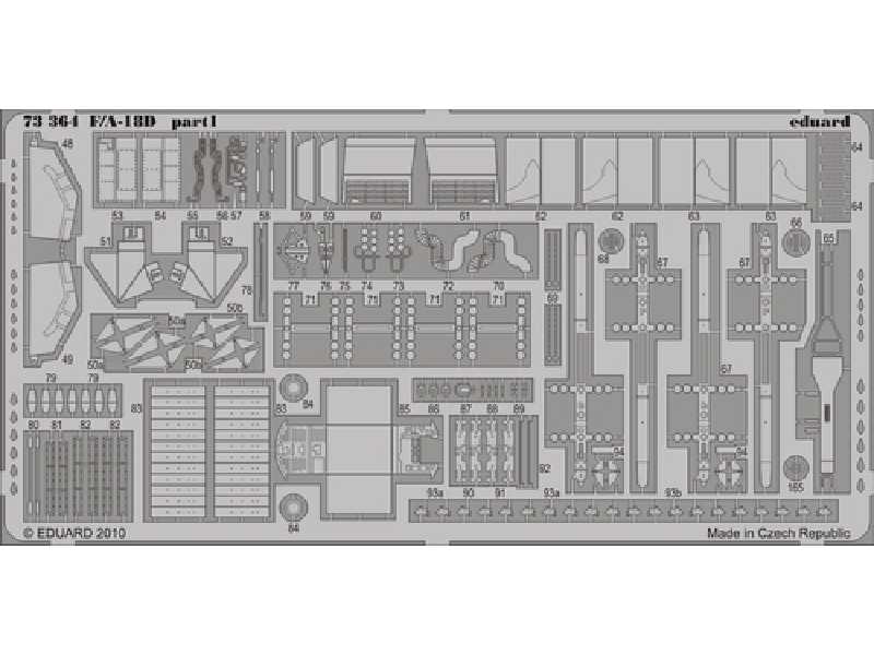  F/ A-18D S. A. 1/72 - Academy Minicraft - blaszki - zdjęcie 1