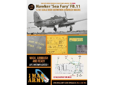 Hawker Sea Fury Fb.11 - Airbrush Maks Set (For Dbmk Kits) - zdjęcie 1