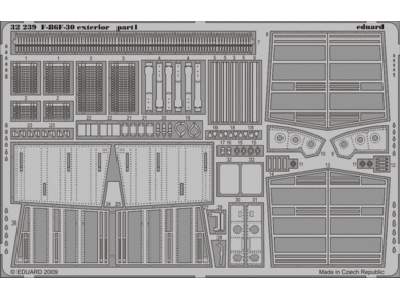  F-86F-30 exterior 1/32 - Kinetic - blaszki - zdjęcie 1