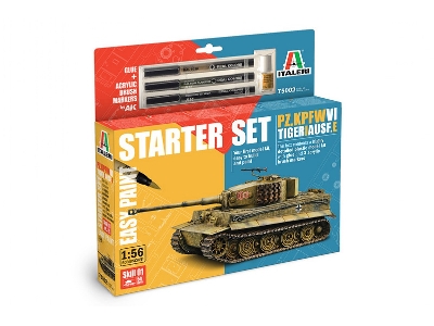 Pz. kpfw. VI Tiger I Ausf.E - zestaw z farbami - zdjęcie 1