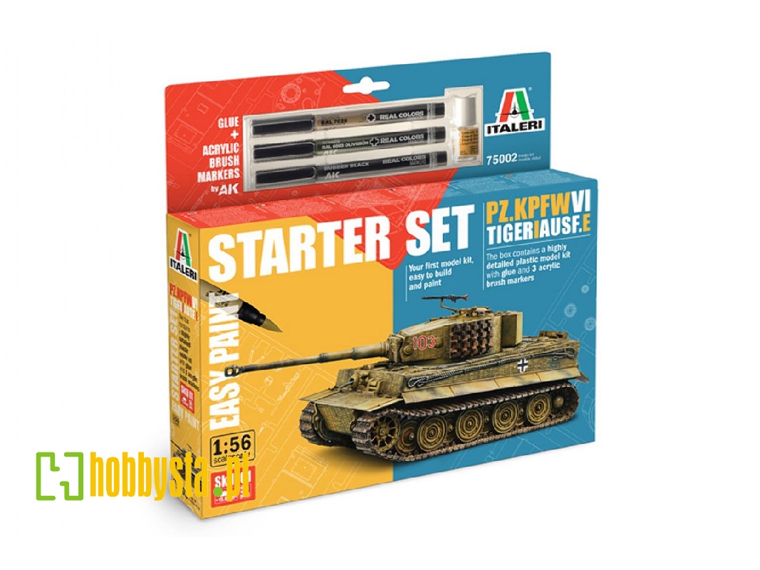 Pz. kpfw. VI Tiger I Ausf.E - zestaw z farbami - zdjęcie 1