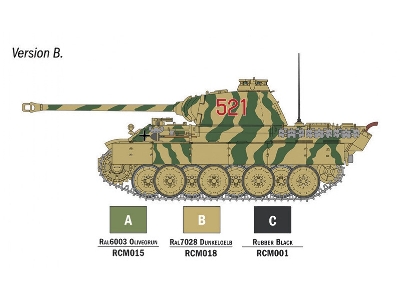 Panther Sd.Kfz.171 Ausf. A - zestaw z farbami - zdjęcie 5
