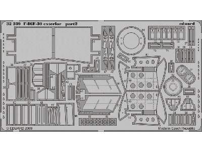  F-86F-30 exterior 1/32 - Kinetic - blaszki - zdjęcie 3