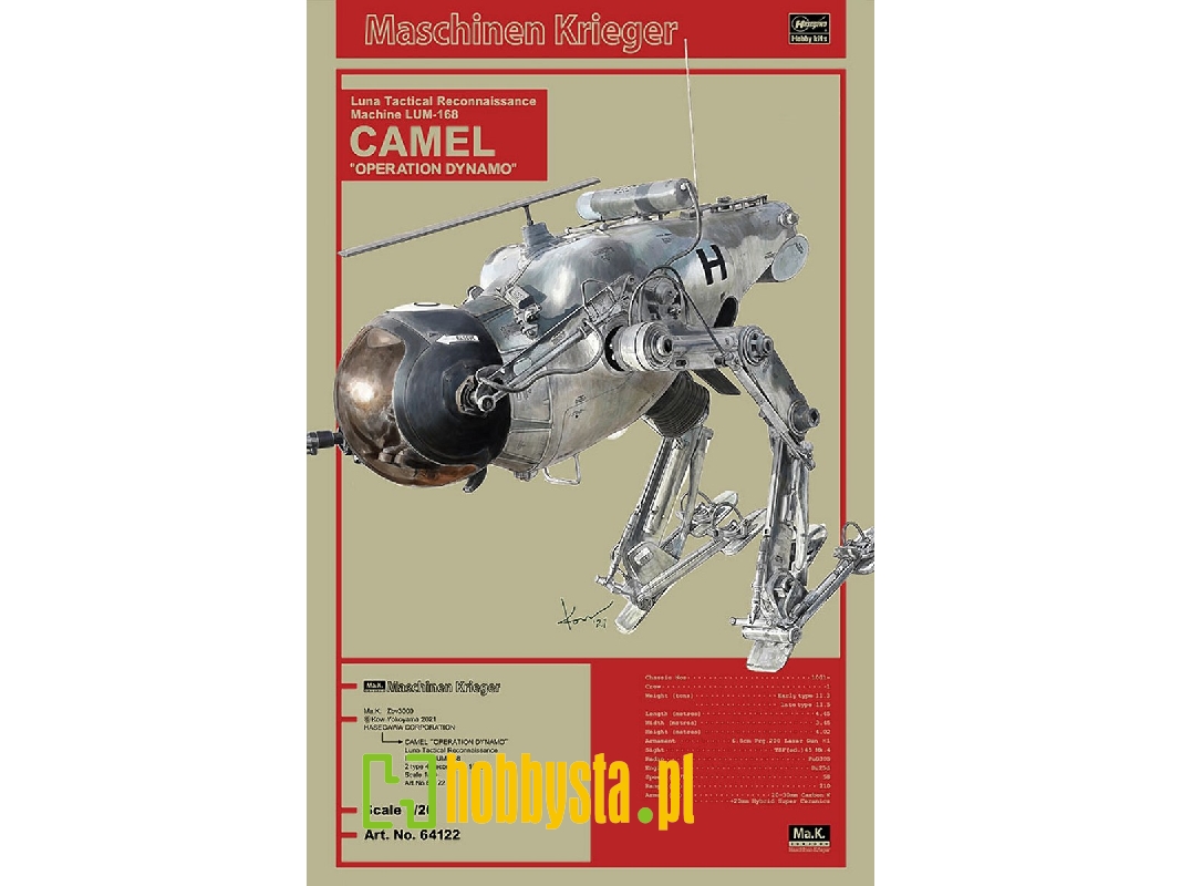 Maschinen Krieger Luna Tactical Reconnaissance Machine Lum-168 Camel "operation Dynamo" - zdjęcie 1