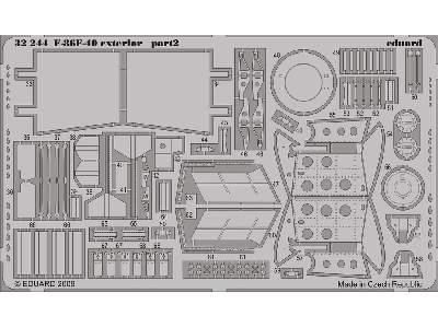  F-86F-40 exterior 1/32 - Kinetic - blaszki - zdjęcie 3