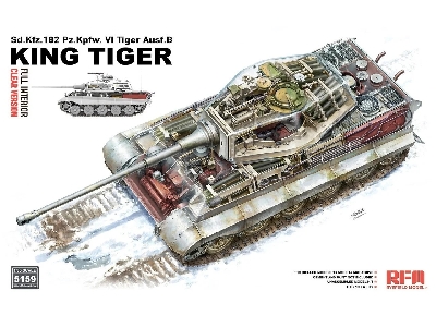 Sd.Kfz. 182 Pz.Kpfw. VI Tiger Ausf. B King Tiger Full Interior / Clear Version - zdjęcie 1