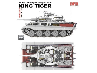 Sd.Kfz. 182 Pz.Kpfw. VI Tiger Ausf. B King Tiger Full Interior / Clear Version - zdjęcie 2