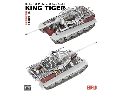 Sd.Kfz. 182 Pz.Kpfw. VI Tiger Ausf. B King Tiger Full Interior / Clear Version - zdjęcie 3