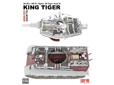 Sd.Kfz. 182 Pz.Kpfw. VI Tiger Ausf. B King Tiger Full Interior / Clear Version - zdjęcie 4
