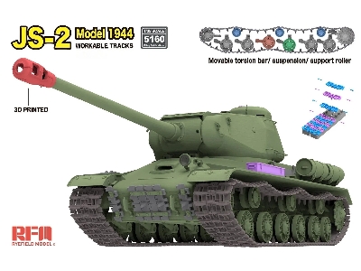 IS-2 Model 1944 with  workable tracks - zdjęcie 2