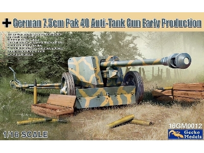 German 7,5 Cm Pak 40 Anti-tank Gun Early Prod. - zdjęcie 1