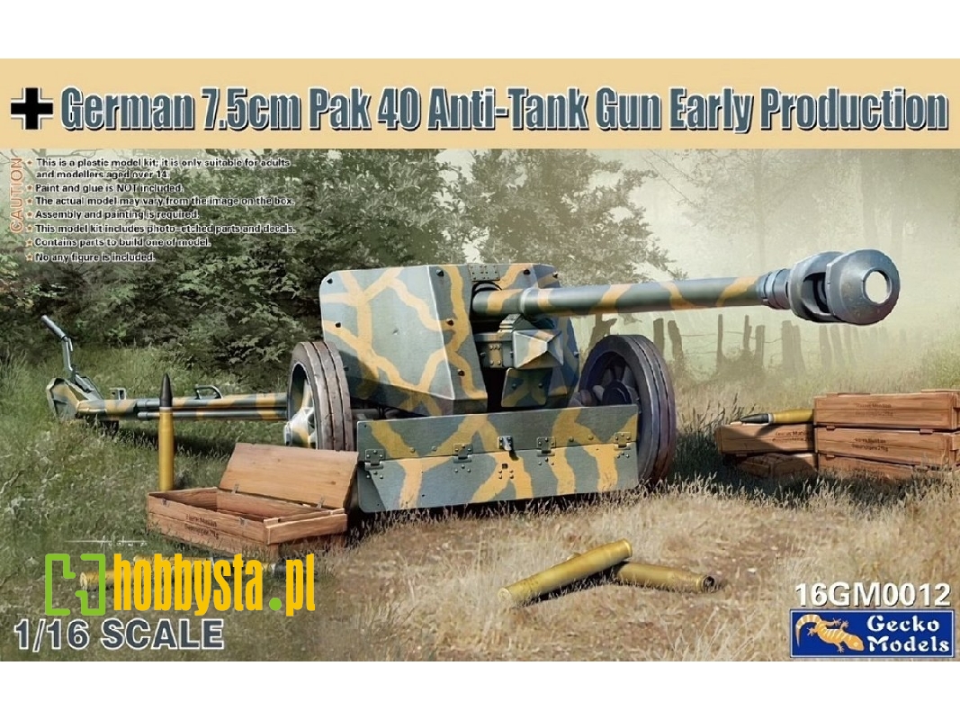 German 7,5 Cm Pak 40 Anti-tank Gun Early Prod. - zdjęcie 1