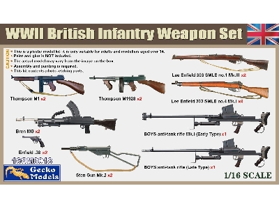 Wwii British Infantry Weapon Set - zdjęcie 1